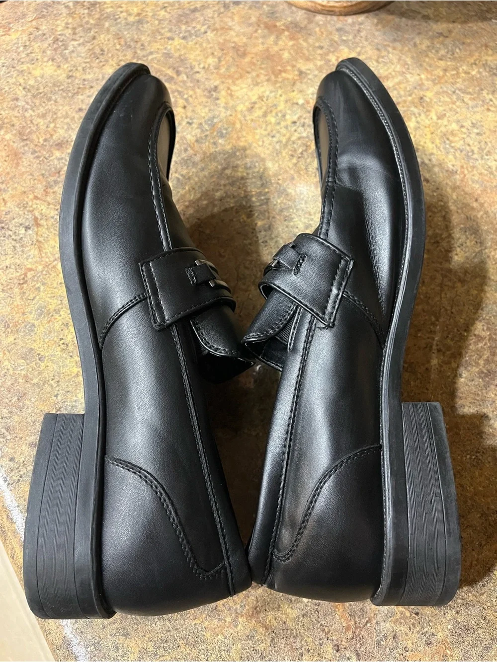 Perry Ellis Portfolio Russel Men’s 10 Black Bit Loafers Dress Shoes